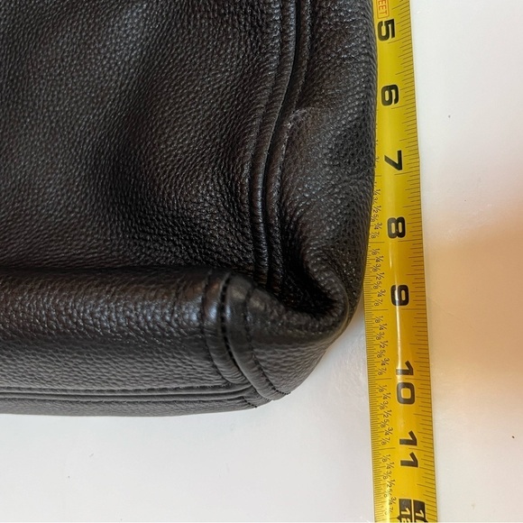 Michael Michael Kors Slouchy Black Pebble Leather Shoulder Bag - Picture 12 of 13